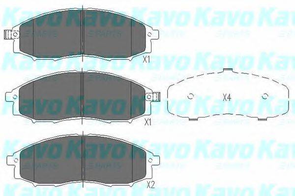 Комплект тормозных колодок, дисковый тормоз KAVO PARTS KBP-6518 Комплект тормозных колодок, дисковый тормоз KAVO PARTS KBP-6518