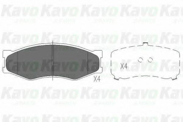 Комплект тормозных колодок, дисковый тормоз KAVO PARTS KBP-6522