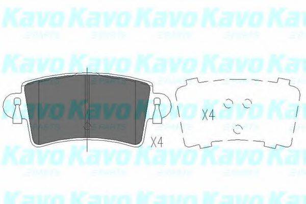 Комплект тормозных колодок, дисковый тормоз KAVO PARTS KBP-6564 Комплект тормозных колодок, дисковый тормоз KAVO PARTS KBP-6564