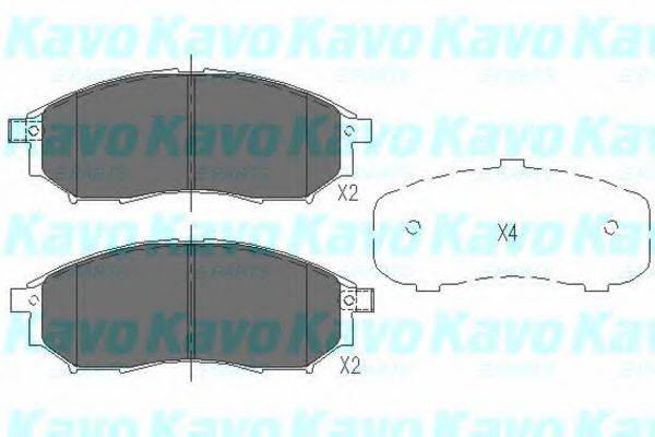 Комплект тормозных колодок, дисковый тормоз KAVO PARTS KBP-6567 Комплект тормозных колодок, дисковый тормоз KAVO PARTS KBP-6567