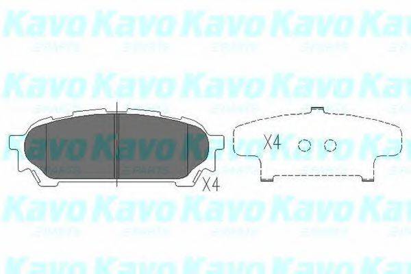 Комплект тормозных колодок, дисковый тормоз KAVO PARTS KBP-8019 Комплект тормозных колодок, дисковый тормоз KAVO PARTS KBP-8019