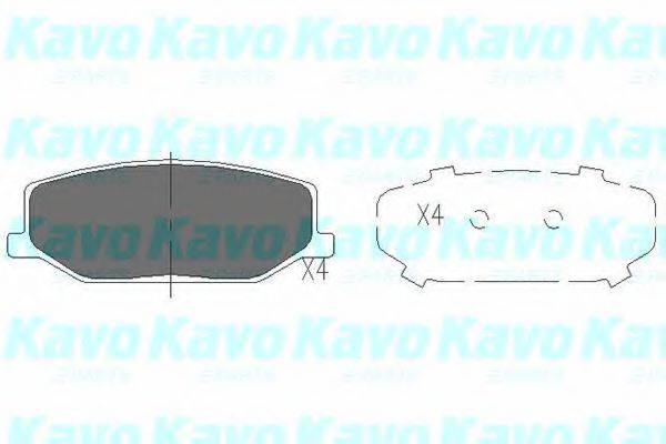Комплект тормозных колодок, дисковый тормоз KAVO PARTS KBP-8502 Комплект тормозных колодок, дисковый тормоз KAVO PARTS KBP-8502
