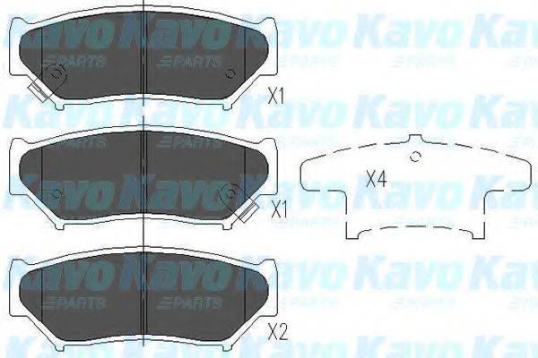 Комплект тормозных колодок, дисковый тормоз KAVO PARTS KBP-8505 Комплект тормозных колодок, дисковый тормоз KAVO PARTS KBP-8505
