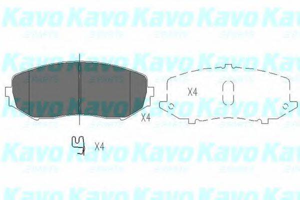 Комплект тормозных колодок, дисковый тормоз KAVO PARTS KBP-8512 Комплект тормозных колодок, дисковый тормоз KAVO PARTS KBP-8512