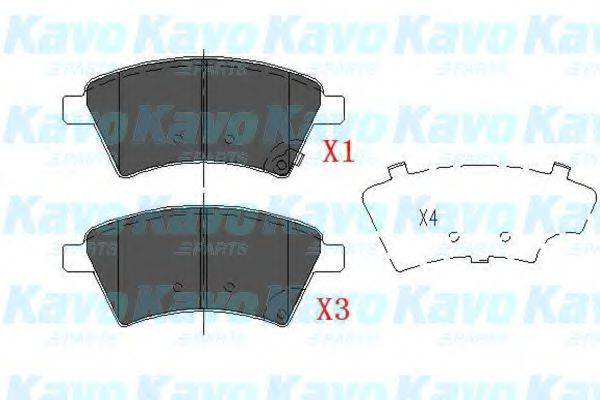 Комплект тормозных колодок, дисковый тормоз KAVO PARTS KBP-8523 Комплект тормозных колодок, дисковый тормоз KAVO PARTS KBP-8523