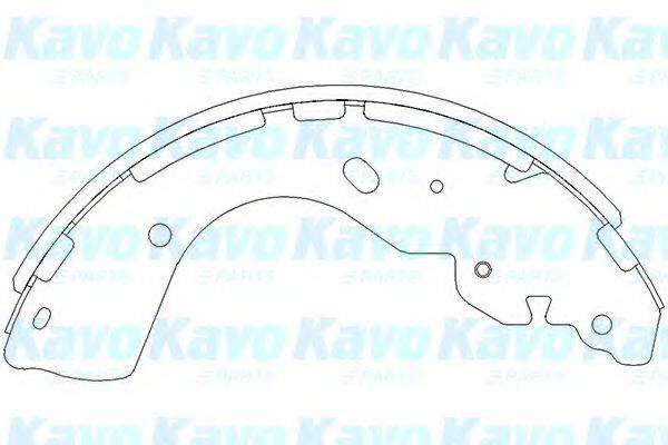 Комплект тормозных колодок KAVO PARTS KBS-7402 Комплект тормозных колодок KAVO PARTS KBS-7402