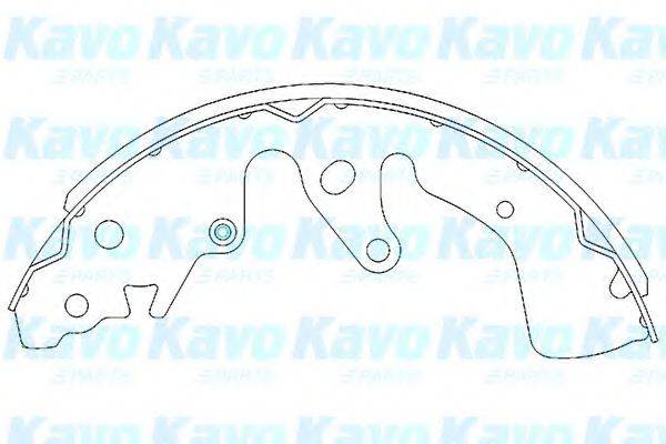 Комплект тормозных колодок KAVO PARTS KBS-8901 Комплект тормозных колодок KAVO PARTS KBS-8901