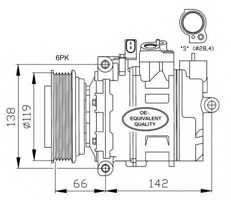 Компрессор, кондиционер NRF 32111 Компрессор, кондиционер NRF 32111