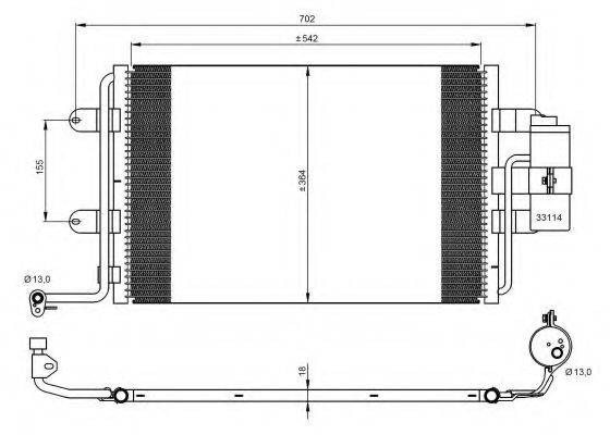 Конденсатор, кондиционер NRF 35227