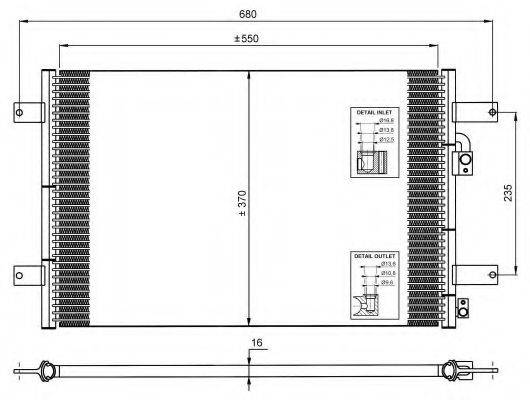 Конденсатор, кондиционер NRF 35249 Конденсатор, кондиционер NRF 35249
