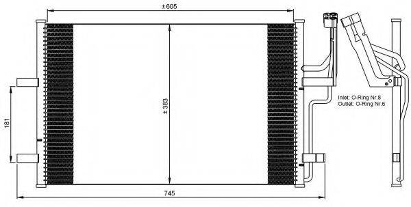 Конденсатор, кондиционер NRF 35507