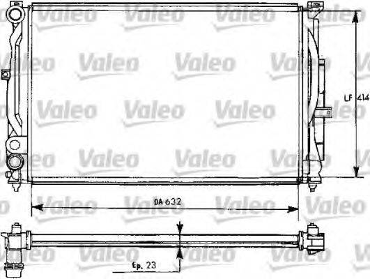 Радиатор, охлаждение двигателя VALEO 731537 Радиатор, охлаждение двигателя VALEO 731537