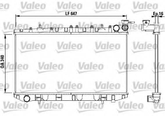 Радиатор, охлаждение двигателя VALEO 731659 Радиатор, охлаждение двигателя VALEO 731659