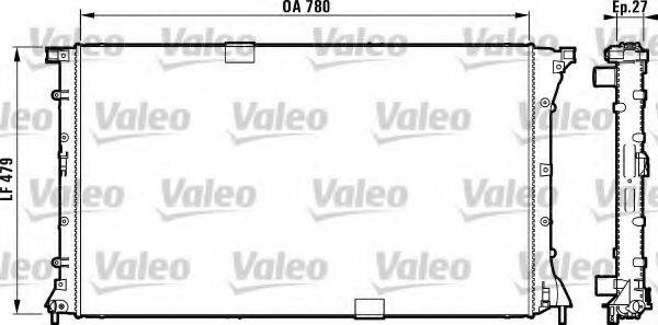 Радиатор, охлаждение двигателя VALEO 732911 Радиатор, охлаждение двигателя VALEO 732911