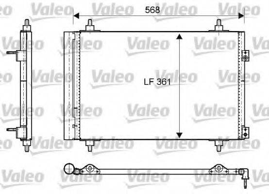 Конденсатор, кондиционер VALEO 818171