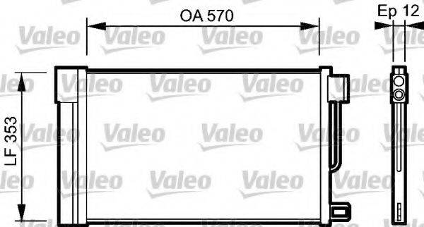 Конденсатор, кондиционер VALEO 818193