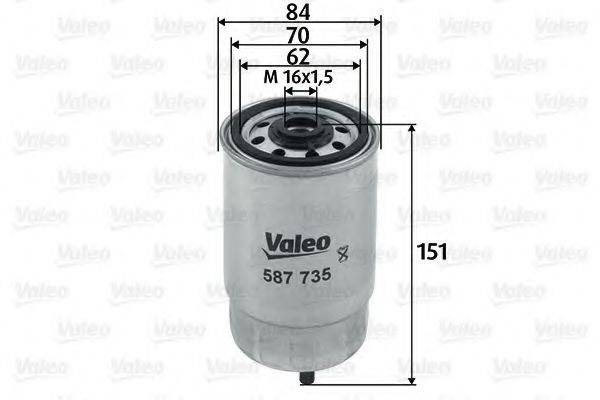 Топливный фильтр VALEO 587735 Топливный фильтр VALEO 587735