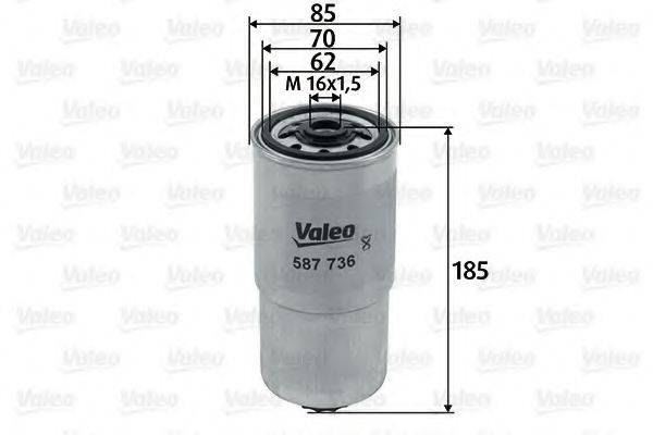 Топливный фильтр VALEO 587736 Топливный фильтр VALEO 587736