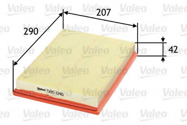 Воздушный фильтр VALEO 585046 Воздушный фильтр VALEO 585046