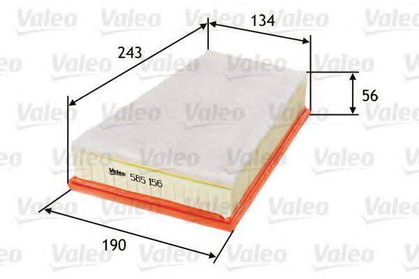 Воздушный фильтр VALEO 585156 Воздушный фильтр VALEO 585156