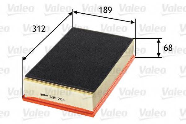 Воздушный фильтр VALEO 585204 Воздушный фильтр VALEO 585204