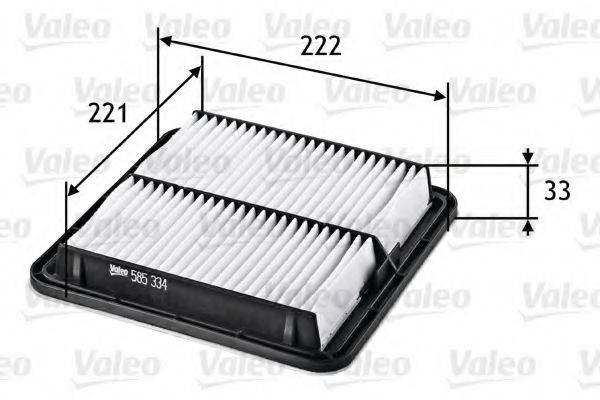 Воздушный фильтр VALEO 585334 Воздушный фильтр VALEO 585334