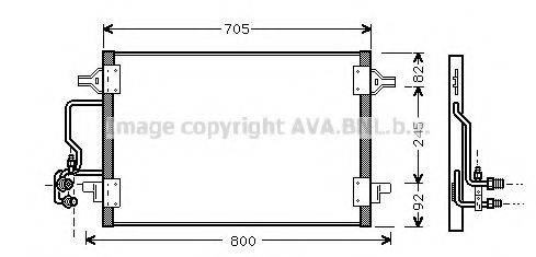 Конденсатор, кондиционер AVA QUALITY COOLING AI5175 Конденсатор, кондиционер AVA QUALITY COOLING AI5175