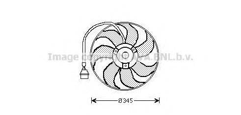 Вентилятор, охлаждение двигателя AVA QUALITY COOLING AI7509 Вентилятор, охлаждение двигателя AVA QUALITY COOLING AI7509