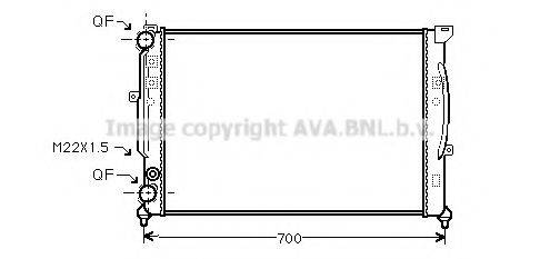 Радиатор, охлаждение двигателя AVA QUALITY COOLING AIA2123 Радиатор, охлаждение двигателя AVA QUALITY COOLING AIA2123