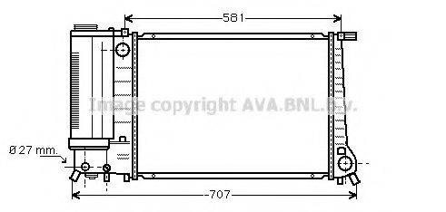 Радиатор, охлаждение двигателя AVA QUALITY COOLING BW2163 Радиатор, охлаждение двигателя AVA QUALITY COOLING BW2163