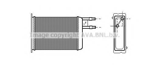 Теплообменник, отопление салона AVA QUALITY COOLING CN6128 Теплообменник, отопление салона AVA QUALITY COOLING CN6128