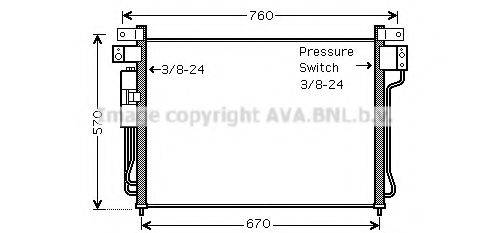 Конденсатор, кондиционер AVA QUALITY COOLING DNA5299D Конденсатор, кондиционер AVA QUALITY COOLING DNA5299D
