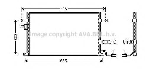 Конденсатор, кондиционер AVA QUALITY COOLING DW5056D Конденсатор, кондиционер AVA QUALITY COOLING DW5056D