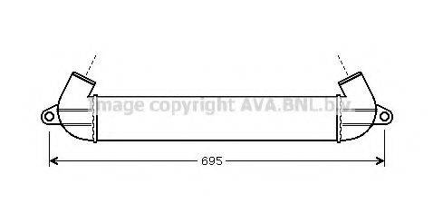 Интеркулер AVA QUALITY COOLING FT4271