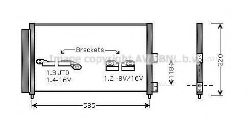 Конденсатор, кондиционер AVA QUALITY COOLING FT5289D Конденсатор, кондиционер AVA QUALITY COOLING FT5289D