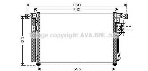 Конденсатор, кондиционер AVA QUALITY COOLING HY5176D Конденсатор, кондиционер AVA QUALITY COOLING HY5176D