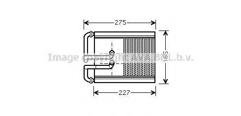Теплообменник, отопление салона AVA QUALITY COOLING HY6168 Теплообменник, отопление салона AVA QUALITY COOLING HY6168