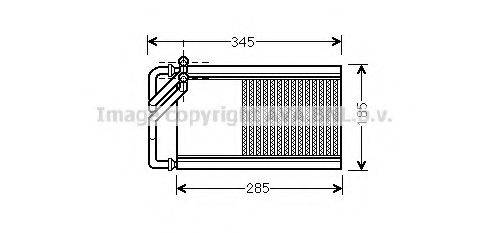 Теплообменник, отопление салона AVA QUALITY COOLING KA6125 Теплообменник, отопление салона AVA QUALITY COOLING KA6125