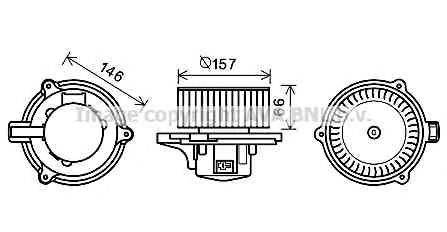 Электродвигатель, вентиляция салона AVA QUALITY COOLING KA8250 Электродвигатель, вентиляция салона AVA QUALITY COOLING KA8250