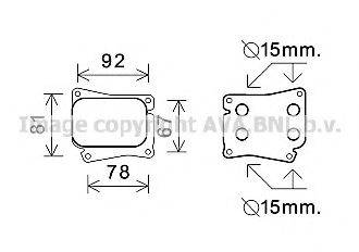 масляный радиатор, двигательное масло AVA QUALITY COOLING MS3559 масляный радиатор, двигательное масло AVA QUALITY COOLING MS3559