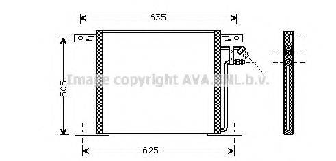 Конденсатор, кондиционер AVA QUALITY COOLING MS5220 Конденсатор, кондиционер AVA QUALITY COOLING MS5220