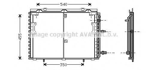 Конденсатор, кондиционер AVA QUALITY COOLING MS5221 Конденсатор, кондиционер AVA QUALITY COOLING MS5221