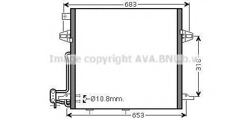 Конденсатор, кондиционер AVA QUALITY COOLING MS5406D Конденсатор, кондиционер AVA QUALITY COOLING MS5406D