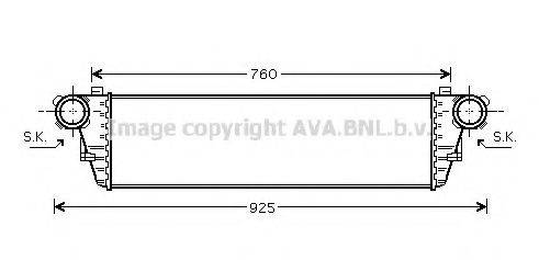 Интеркулер AVA QUALITY COOLING MSA4297 Интеркулер AVA QUALITY COOLING MSA4297