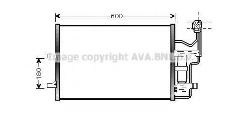 Конденсатор, кондиционер AVA QUALITY COOLING MZ5184D Конденсатор, кондиционер AVA QUALITY COOLING MZ5184D