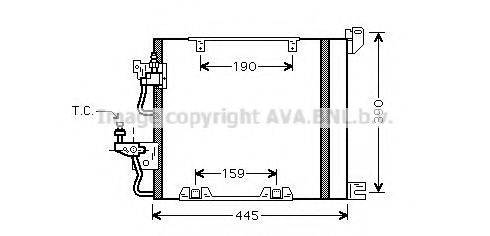 Конденсатор, кондиционер AVA QUALITY COOLING OL5368D Конденсатор, кондиционер AVA QUALITY COOLING OL5368D