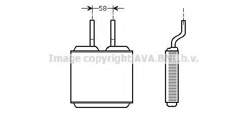 Теплообменник, отопление салона AVA QUALITY COOLING OL6197 Теплообменник, отопление салона AVA QUALITY COOLING OL6197