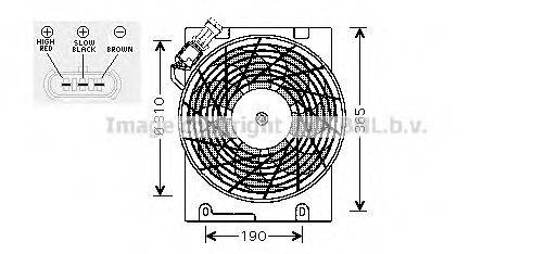 Вентилятор, охлаждение двигателя AVA QUALITY COOLING OL7508 Вентилятор, охлаждение двигателя AVA QUALITY COOLING OL7508