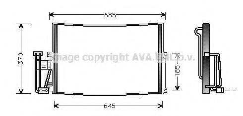 Конденсатор, кондиционер AVA QUALITY COOLING OLA5241 Конденсатор, кондиционер AVA QUALITY COOLING OLA5241