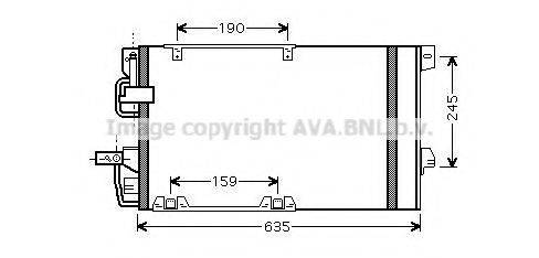 Конденсатор, кондиционер AVA QUALITY COOLING OLA5326D Конденсатор, кондиционер AVA QUALITY COOLING OLA5326D